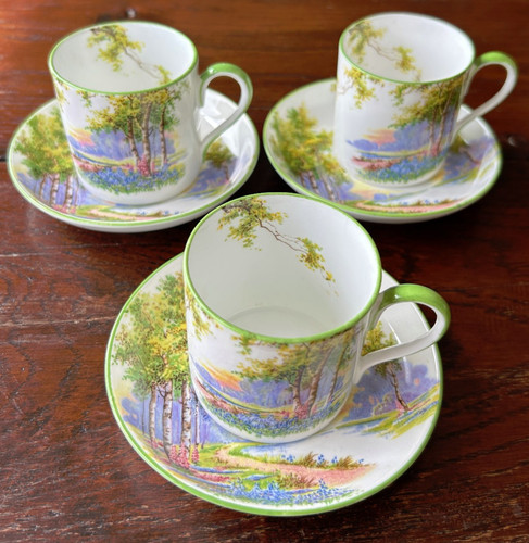 Art deco set three bluebell - deco,