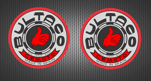 Bultaco vinyl decal - 2x,