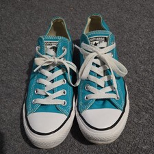 Women’s  Turquoise Converse Allstar Trainers UK Size 6 Shoes Summer Casual