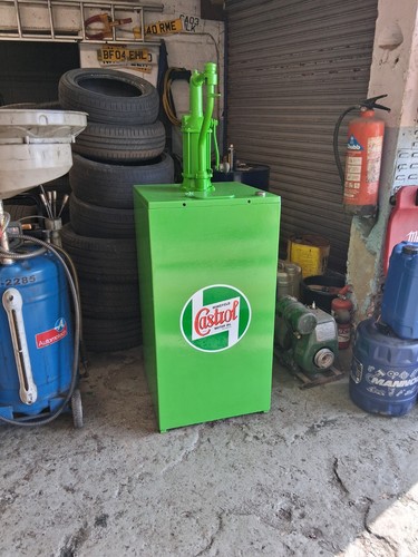 Vintage oil dispenser - oil, pump