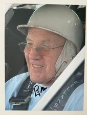 Stirling Moss Hand Signed Autograph Formula 1 Mercedes Maserati BRM Mille Miglia