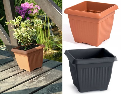 Corinthian square planter - square,