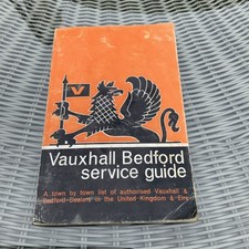 Rare Vintage 1966 Vauxhall Bedford Service Guide Car Van Motors Luton Mancave