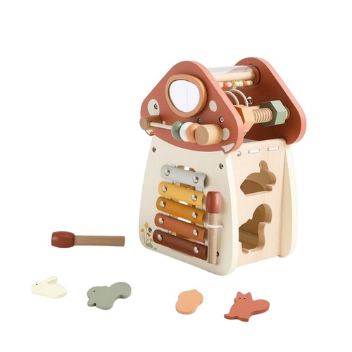 Toadstool activity toy wooden - toadstool,