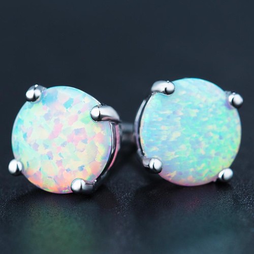 Dazzling round white fire - round,