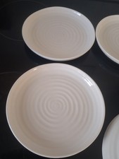 4 X  SOPHIE CONRAN FOR PORTMEIRION WHITE COUPE Sideplates 6.5" / 16.5cm  Unused
