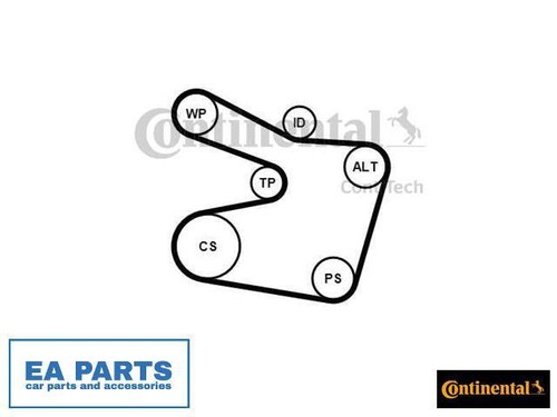 Ribbed belt set for - set, e46