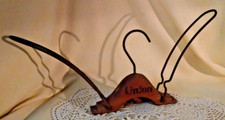 Wooden Hanger Vintage Union Folding Travel Metal Clothes Suit 1920's 30's Closet