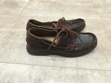                                   Boat  Deck Shoes,Lace Up,Moccasin  Leather 