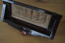 Vintage Philips 539.A  1930[s radio Bakelite Tuner screen with Enamelled Logo