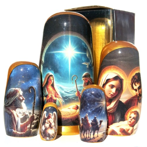 Christmas nativity nesting - christmas,