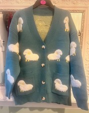 Gorgeous Sheep Cardigan Size 12-14 ?