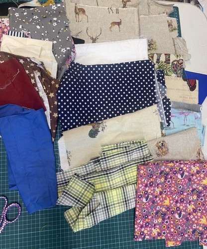 Fabric scrap bag bundle - bag,