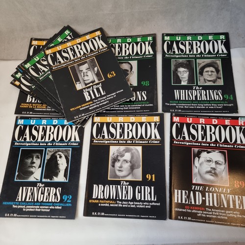 Murder casebook magazines - murder,