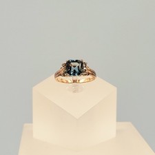 Swiss Blue Topaz Ring, Rose