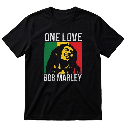 Bob marley one love graphic - bob,