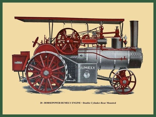 Rumely steam engine - hp,