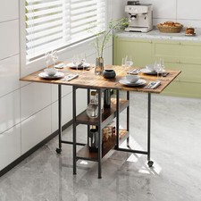 Drop Leaf Table with Wheels