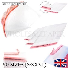 CLEAR CELLOPHANE PLASTIC BAGS SMALL LARGE SELF SEAL CELLO FOR GIFTS CARDS SWEETS