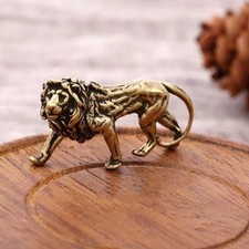 Vintage Brass Lion Figurine