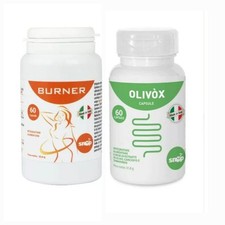 SNEP OLIVOX 60 capsules + BURNER 60 capsules Fat Burners Food Supplement Detox 