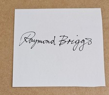 Raymond Briggs Signed Card
