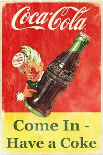Come have coke aluminium - in,