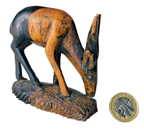 Ornament gazelle wood - ornament, wooden