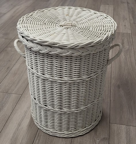 Vintage laundry basket wicker - vintage,