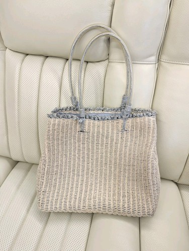 Wicker weave tote - weave,