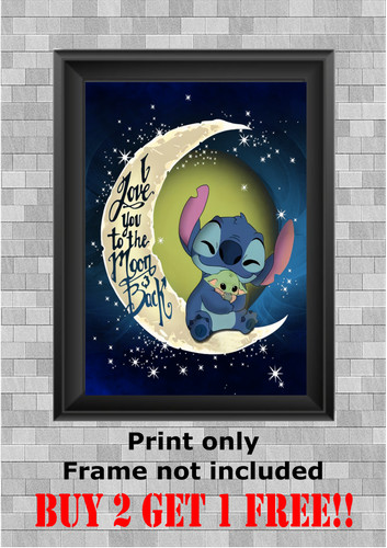 Disney lilo and stitch - and, moon