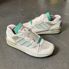 Vintage 1980s Adidas ZX710 UK7 Made In France NWT OG Rare White Green Runners 