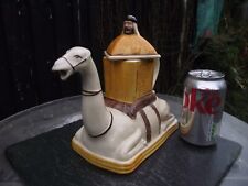 Vtg Novelty Tony Wood Pottery Collector's Teapot Camel & Sheikh Rider