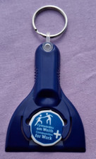 Cymunedau am Waith Communities for Work Ice Scraper Trolley Token Key Ring #3