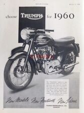 TRIUMPH 650cc 'Thunderbird' Original 1959 Motor Cycle Advert : 669/09xxx