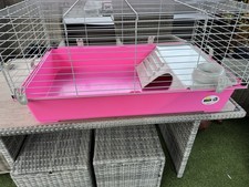 Ferplast Indoor Rabbit Cage Hutch Medium 100 + Accessories Bottle Bowl Home