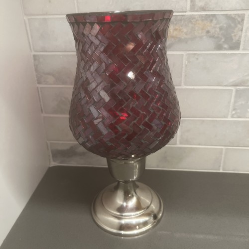 Red mosaic hurricane with - red,