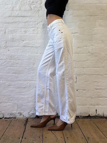Topshop white barrel leg - white,