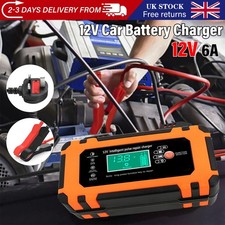 12V Leisure Marine 6A Car Battery Charger Caravan Campervan Motorhome Boat Smart