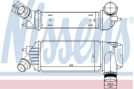 Nissens intercooler for - intercooler,