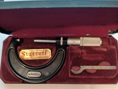 Starrett micrometer - starrett, (boxed)