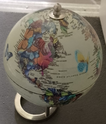 Decorative butterfly globe - butterfly,