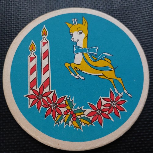 Babycham beer mat showerings - babycham,