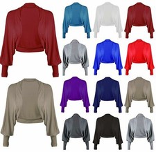LADIES PLAIN BOLERO SHRUG