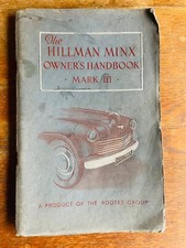 HILLMAN MINX OWNERS HANDBOOK