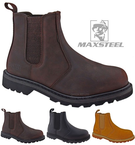 Mens leather safety toe - safety, cap