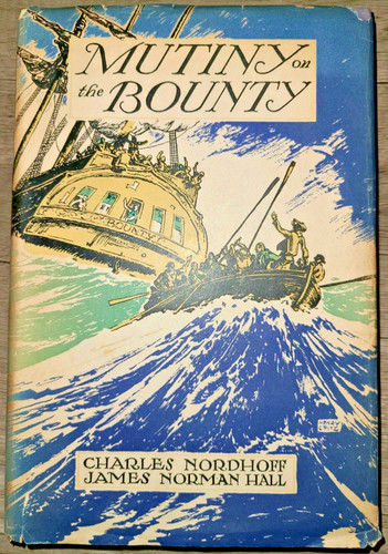 Vtg book mutiny on the - vtg, hc