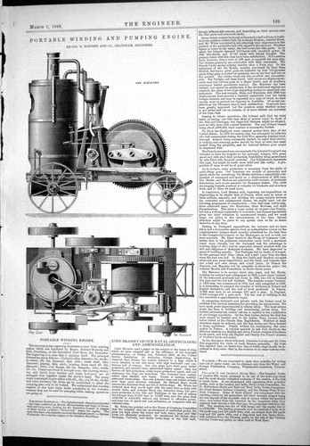 Old 1889 engineering portable - 1889,