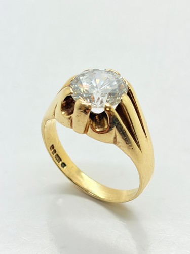 9ct yellow solid gold gypsy - solid,