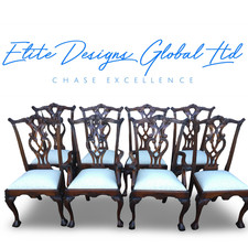 Chippendale Style Ivory Fabric